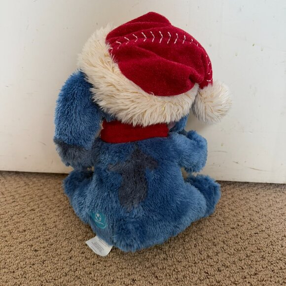 DISNEY STORE Stitch Santa Plush Christmas Stuffed Lilo NWT Scarf Hat Whip - Picture 7 of 9